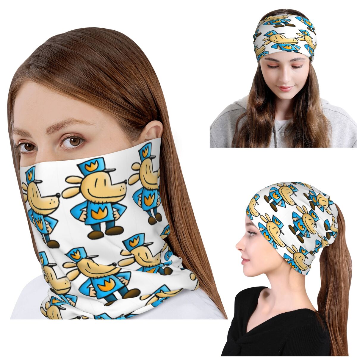Dog Bandana Scarf - Комедийный графический роман «Догмен»: Бандана-маска для