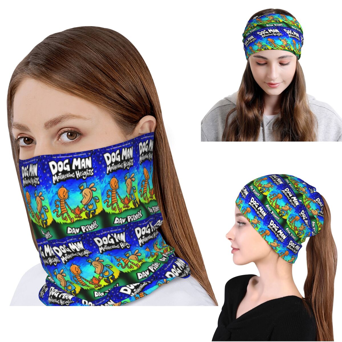 Dog Bandana Scarf - Многофункциональный шарф-бандана/гейтер/повязка на голову/шапка-бини «Догмен» (фильм