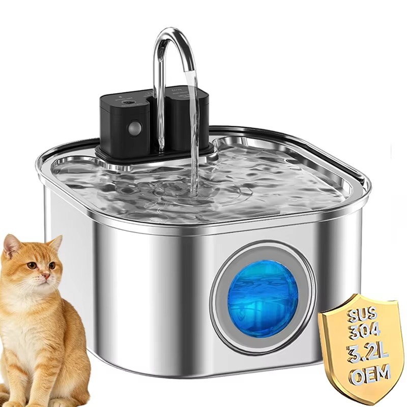 Pet Water Fountain - Беспроводной фонтан-поилка для кошек 3.2 л