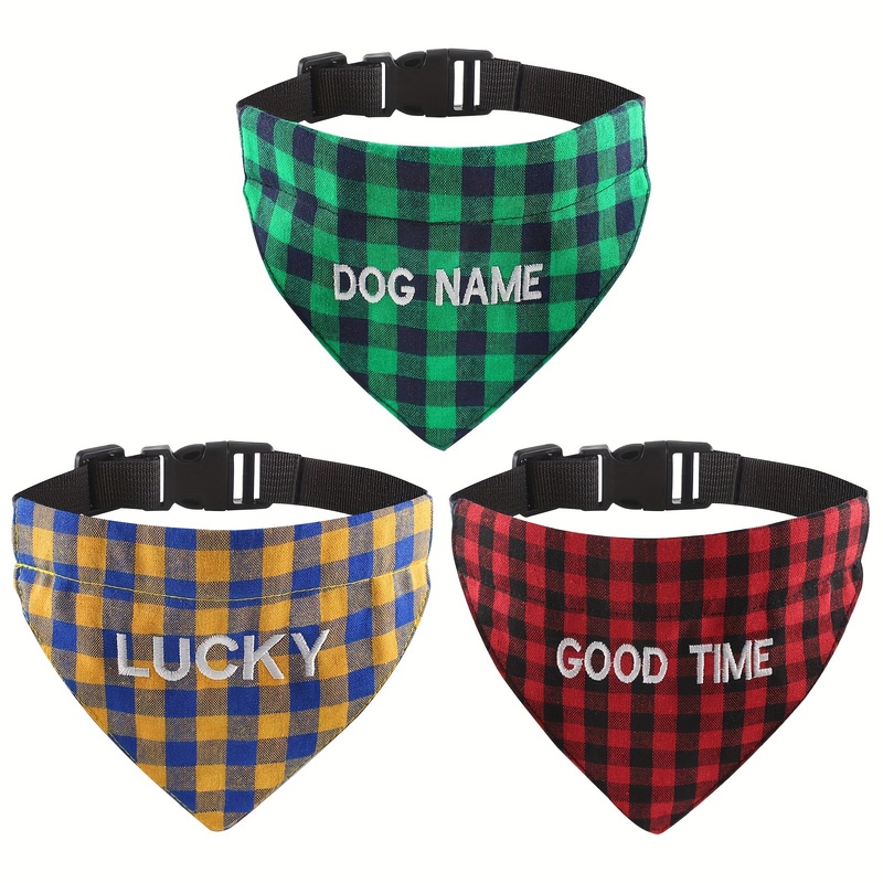 Персонализированная вышитая ба – обзор и цена Dog Bandana Scarf