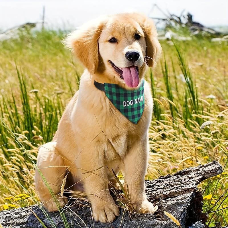 Персонализированная вышитая ба – обзор и цена Dog Bandana Scarf