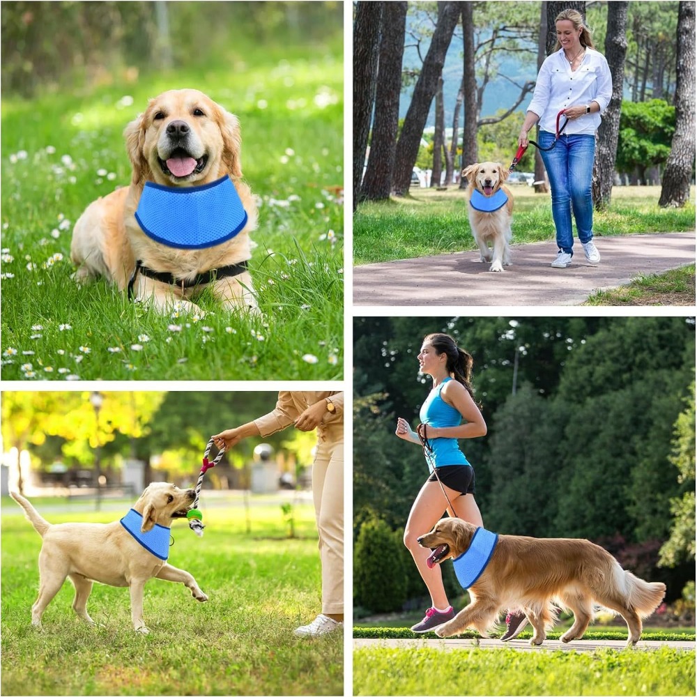 Новый регулируемый охлаждающий – обзор и цена Dog Bandana Scarf