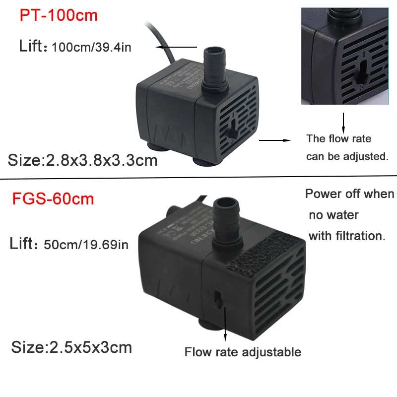 Погружной USB-насос для аквари – обзор и цена Pet Water Fountain